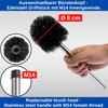 Premium Toilet Brush Set, 2 Pieces, in Black, Stainless Steel