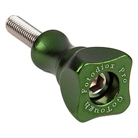 Fotodiox Pro GoTough Short Green Thumbscrew for GoPro Cameras - 25mm Green Aluminum Metal Bolt Knob with Stainless Screw - for Sport Camera Gopro Hero Hd, Hero1, Hero2, Hero3 and all GoPro Adapter Mounts and Extension Arms