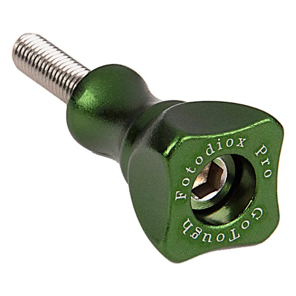 Fotodiox Pro GoTough Short Green Thumbscrew for GoPro Cameras -