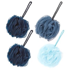 Juego Esponjas Exfoliantes Baño Exfoliante Corporal Alto Rendimiento Spa Masajes Eliminación Piel Muerta Accesorios Ducha Multicolor Azul