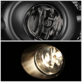 DNA MOTORING FL-ZTL-128-SM Front Bumper Fog Light Driver & Passenger Side Enhance visibility [Compatible with 12-14 Honda CR-V]