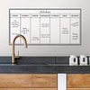 WallPops WPE98895 Whiteboard Weekly Calendar, White & Off-White
