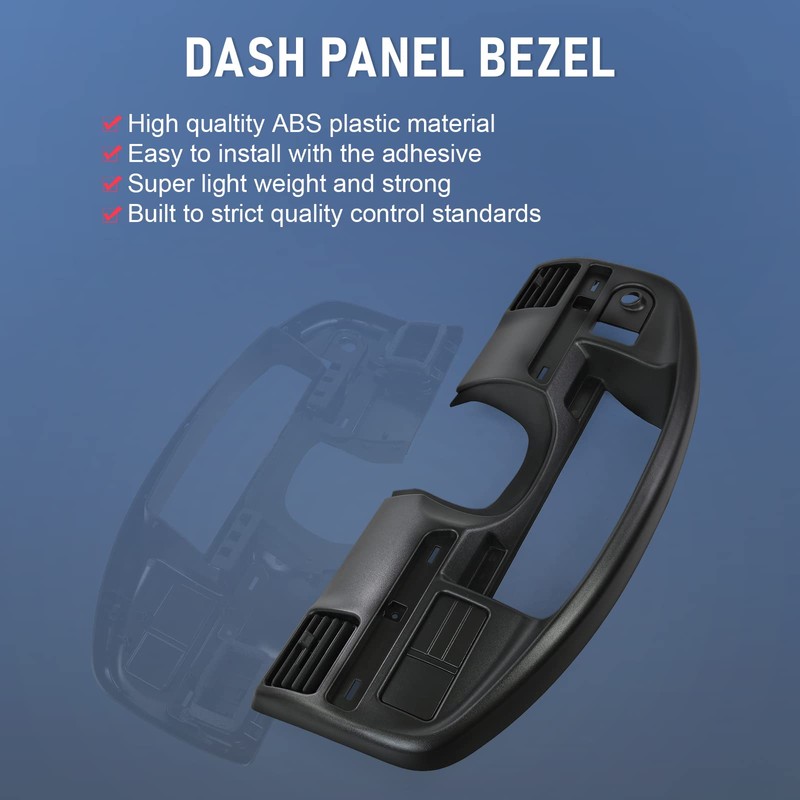 JDMSPEED Instrument Dash Cluster Bezel Dash Panel Replacement Compatible with