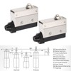 2 Pcs Micro Limit Switch 600OF 100RF 2PT 0.8OT 0.8MD