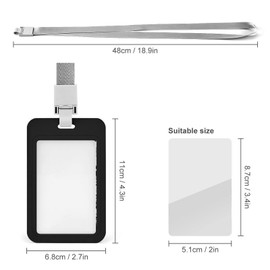 Domestic Violence Prevention Awareness Lanyard for ID Badge Holder ID Card Protector Vertical Name Tags Badge Holder Cover Case for Teacher Nurse Work Office Student Teacher