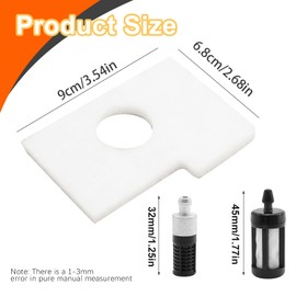VIKKSAER 1130 124 0800 Air Filter Spark Plug Fuel Filter Tune Up Kit, Replacement for STIHL MS 170 MS 180 017 018 Chainsaw, Replaces 11301240800