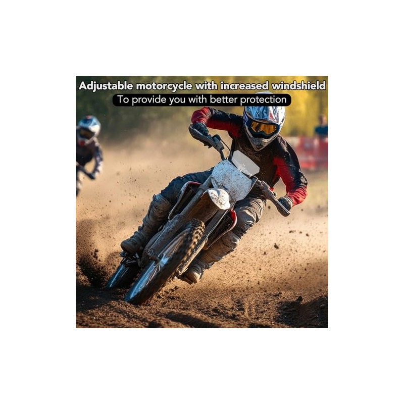 Upgraded Motorcycle Windshield Extender - Heavy Duty Universal PVC Wind