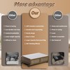 Bamboo Under Bed Storage Containers with Wheels, 2 Pack Under