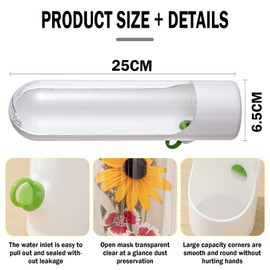 YYBD 2Pack Herb Saver Refrigerator Fresh Herb Saver Pod Vegetable Preservation Bottle Asparagus Keeper for Cilantro Parsley to Keep Fresh for 2-3 Week