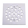TRUSTMI Square 4-1/4 inch Screw-in Shower Floor Drain Grate Strainer,Polished