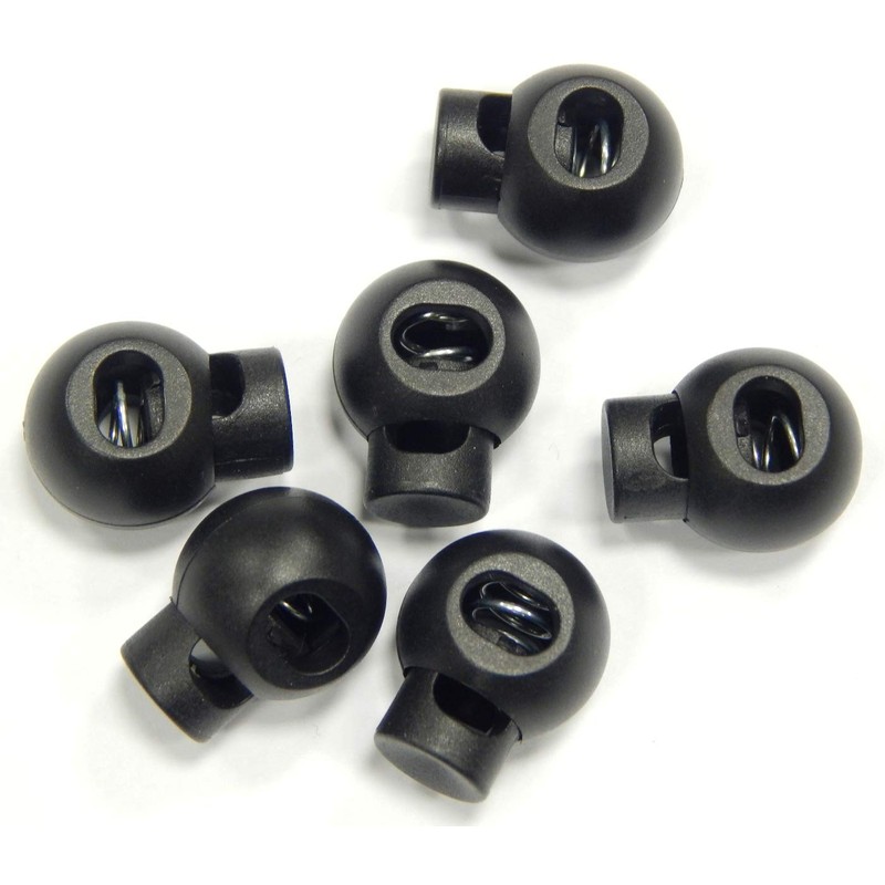 Pack of 10 Cord Locks, Cord Clamp, Black, Ideal for