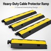 2-Channel Cable Protector Ramp for Wire & Cord Protection –