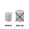 höfats - Spin Raiser 90 Grey - Increases Table Fireplace,