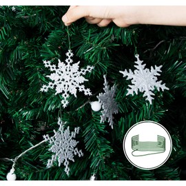 Pack of 36 Snowflake Pendants, Christmas Decoration