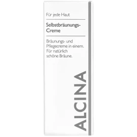 ALCINA Self-Tanning Cream - 1 x 50 ml - For a Naturally Beautiful Tan - Nourishes Dry Skin Areas - Tanning and Care Cream with DHA