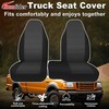 runfider 2Pcs 60/40 Cloth High Back Bench Seat Cover Fit