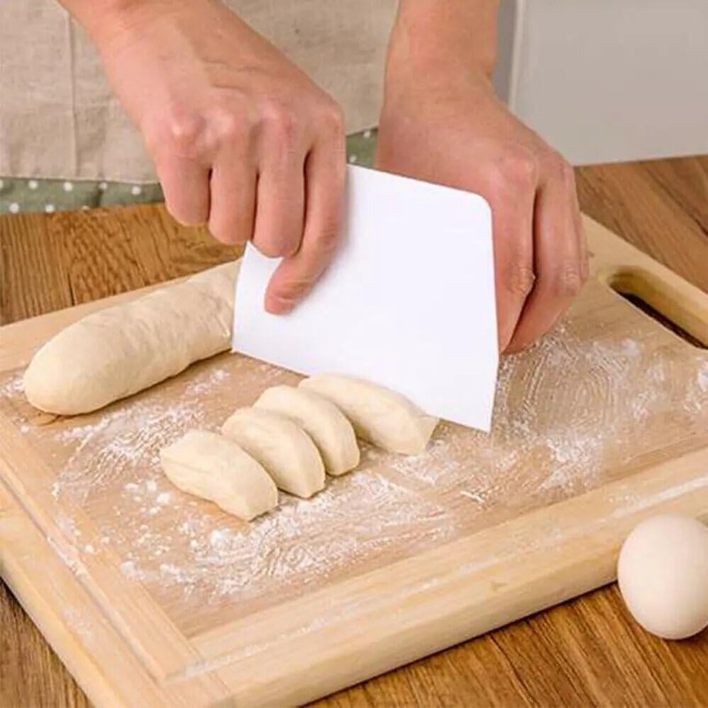 Non-Stick Pastry Baking Bench Dough Scraper, BPA Free Plastic Flexible