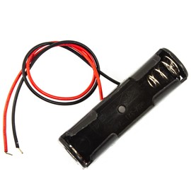 risingsaplings 10pcs 1.5V AA 1 Slot Battery Holder Box with Wires