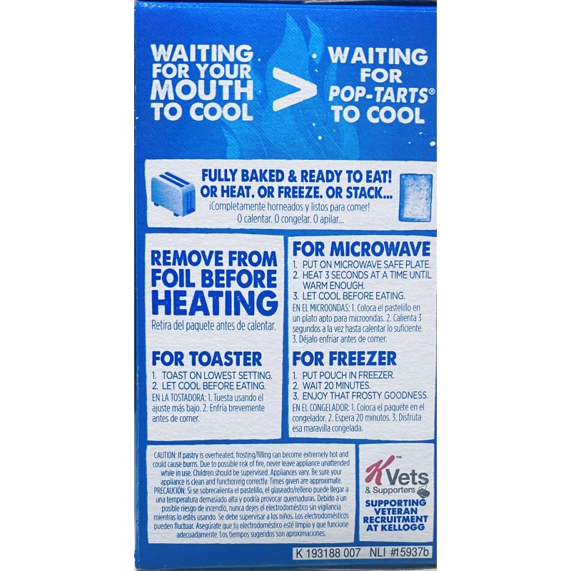 Kellogg's Pop Tarts FROSTED S'MORES Toaster Pastries 20.3 oz Box