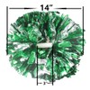 Hooshing 2 Pack Cheerleading Pom Poms Green and Silver with