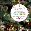 Ture Friend Bestie Gifts Christmas Ornament for Women Men, Bestie
