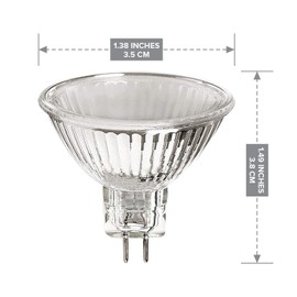 MR11 Type Halogen Light Bulb Down Reflector Spot Lamp 5 Watt 12V 2 Pin Oven Hood Range Lighting High CRI Bright Kitchen 45° Beam Warm White 5W GU4 Dimmable Replacement GL Fiber Optic BAB C I 6 Pack