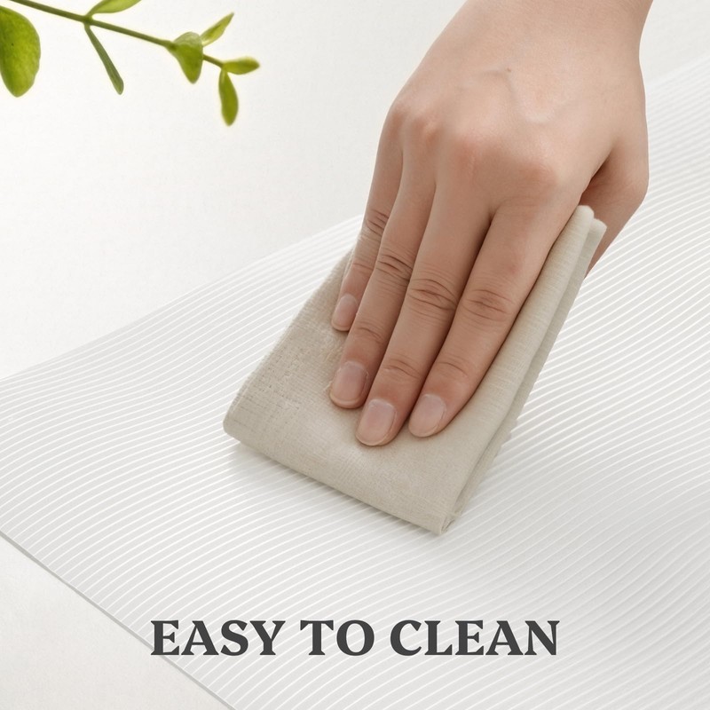 Drawer and Shelf Liner, Non Adhesive Cabinet Liner, Waterproof Washable