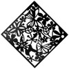 ANMINY 24 PCS Hanging Room Divider Flower Carving Pattern Panels