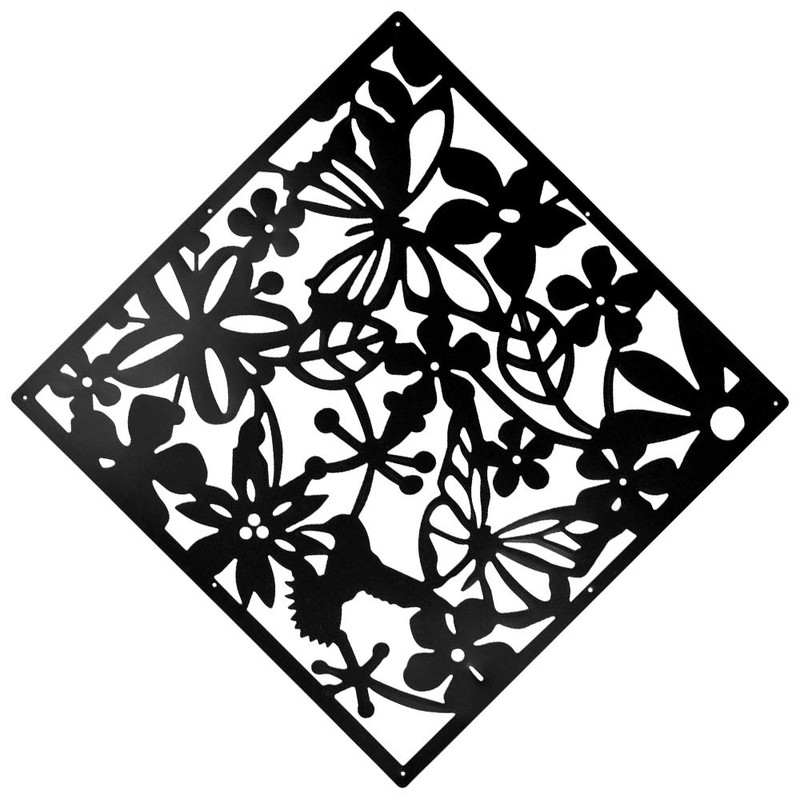 ANMINY 24 PCS Hanging Room Divider Flower Carving Pattern Panels