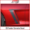 CTR Racing C6 Corvette Fender Carbon Fiber Stripes Decal C7