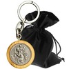 Lunexus Christopher Keyring – Olive Tree Wood & Metal Embossing