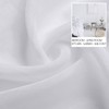 MRTREES Voile Curtains 63 Inch Drop 2 Panels Faux Linen