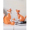 Amoy-Art Fox Ornament Gifts Aniaml Statue Sculpture Modern Figurine Decor