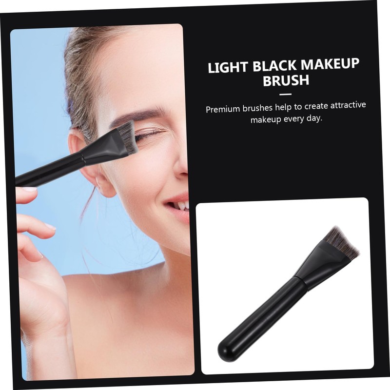 WOONEKY Delicate Bright Makeup Brush Advanced Makeup Brush Wooden Handle