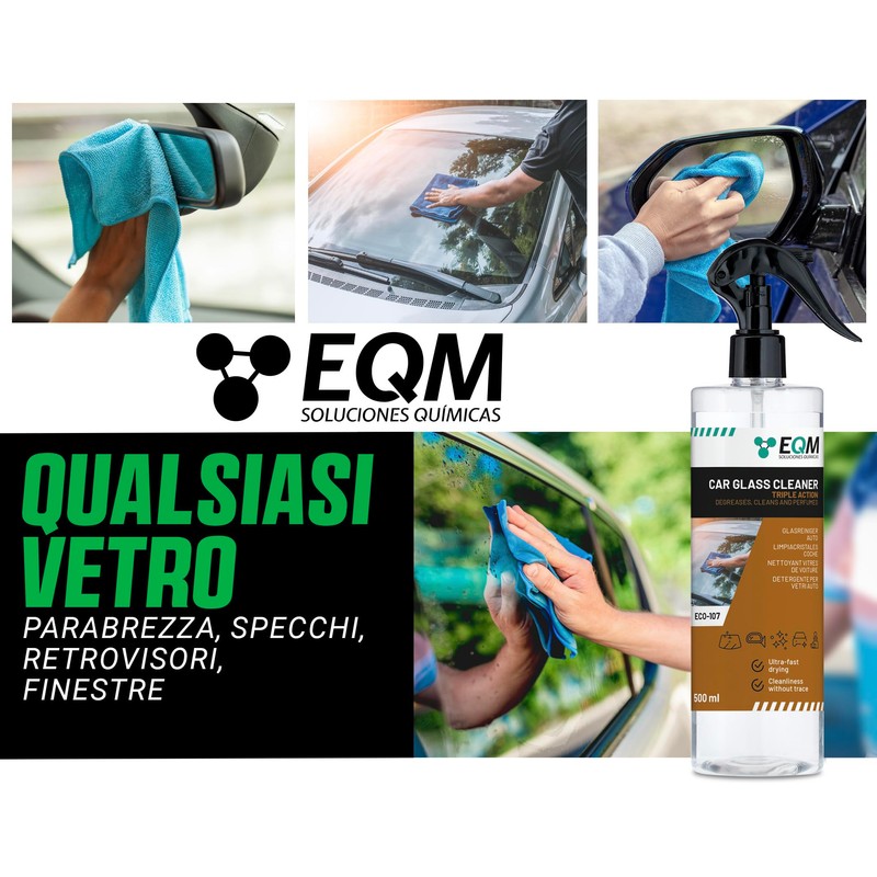 EQM - ECO-107 - Detergente Vetri Auto - 500 ML