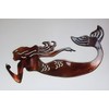 Unbranded Swimming Mermaid - Metal Wall Art - Copper 30"