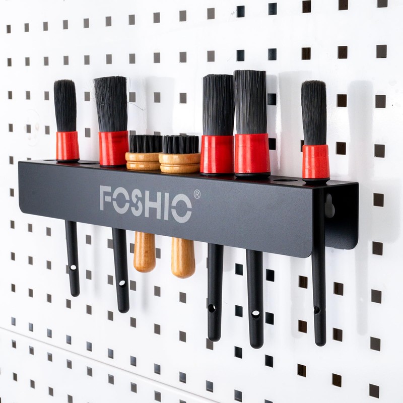 FOSHIO Car Detailing Brush Holder with The Mounting Hardware, Durable