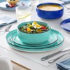 vancasso Bonita Dinnerware Sets 24 Pieces, Blue Stoneware Dishes Set