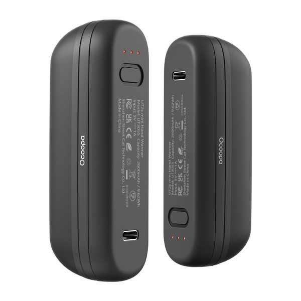 OCOOPA Hand Warmers Rechargeable 2 Pack, Magnetic Electric Handwarmer 5200mAh,