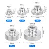 sourcing map 25Pcs Knurled Thumb Nuts, M3 M4 M5 M6