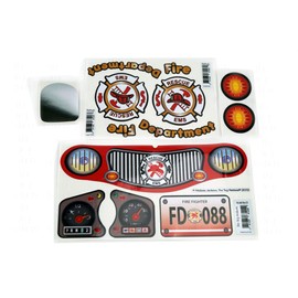 Toy Restore Replacement Decal Fits Little Tikes Cozy Coupe II Car Firetruck Fire