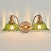 XIEDUN Green 2 Light Vanity Light Bathroom Light Vintage Bathroom