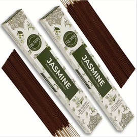 Jasmine Incense Sticks - Total 40 Insence-Sticks - Dual Pack of 20 Insense - Inciensos - Inscents - Natural Non Toxic Ingredients - Incents - Incence - Inscense - Insents