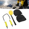 Ice Fishing Spoon Ice Picks Knee Pads Set Winter Outdoor