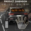 ISUNMEA Car Finger Light with Remote, Yellow Led Hand Gesture