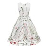 Girls Floral Embroidered Dress Flower Embroidery Tulle Prom Dresses Short
