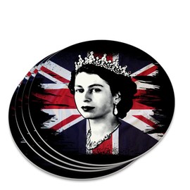 Queen Elizabeth II Novelty Coaster Set