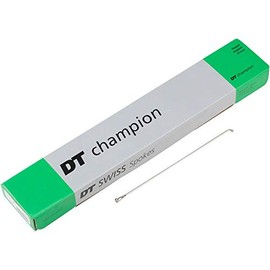 DT Swiss Champion Silver Spokes 14 g = 2 mm Box 100, 186 mm
