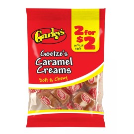 Gurley's Goetzes Soft Caramel Creams, Chewy Milk Caramel Candies (Pack of 12)