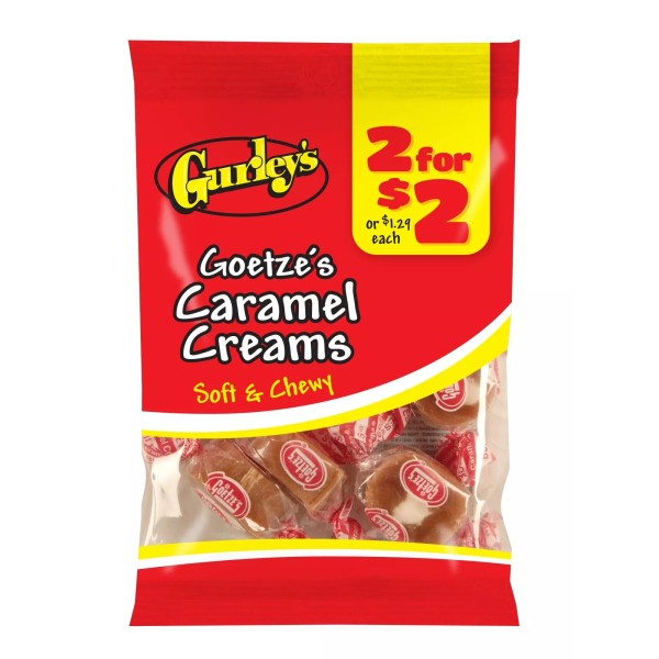 Gurley's Goetzes Soft Caramel Creams, Chewy Milk Caramel Candies (Pack